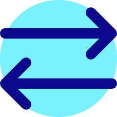 Line Arrow Transfer Horizontal 2 Icon from Core Pop Set