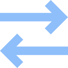 Line Arrow Transfer Horizontal 2 Icon from Sharp Flat Set