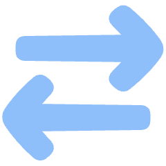 Line Arrow Transfer Horizontal 2 Icon from Plump Flat Set