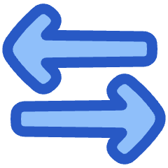 Line Arrow Transfer Horizontal 3 Icon from Plump Duo Set