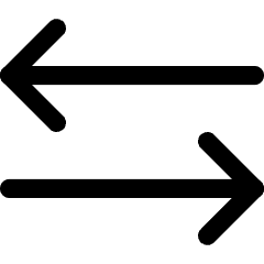 Line Arrow Transfer Horizontal 3 Icon from Core Line Set