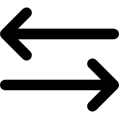 Line Arrow Transfer Horizontal 3 Icon from Core Remix Set