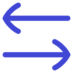 Line Arrow Transfer Horizontal 3 Icon from Flex Duo Set