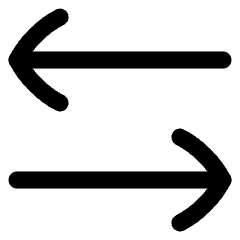 Line Arrow Transfer Horizontal 3 Icon from Flex Line Set