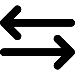 Line Arrow Transfer Horizontal 3 Icon from Core Solid Set