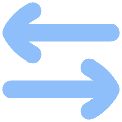 Line Arrow Transfer Horizontal 3 Icon from Flex Flat Set