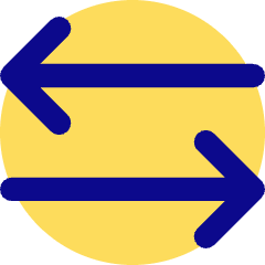 Line Arrow Transfer Horizontal 3 Icon from Core Pop Set