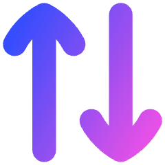 Line Arrow Transfer Vertical 2 Icon from Flex Gradient Set