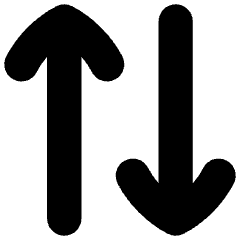 Line Arrow Transfer Vertical 2 Icon from Flex Solid Set