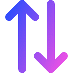 Line Arrow Transfer Vertical 2 Icon from Core Gradient Set