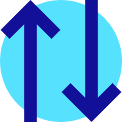 Line Arrow Transfer Vertical 2 Icon from Sharp Pop Set