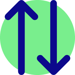 Line Arrow Transfer Vertical 2 Icon from Core Pop Set