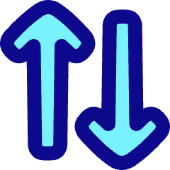 Line Arrow Transfer Vertical 2 Icon from Plump Pop Set