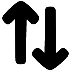 Line Arrow Transfer Vertical 2 Icon from Plump Solid Set