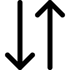 Line Arrow Transfer Vertical 3 Icon from Core Line Set