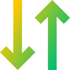 Line Arrow Transfer Vertical 3 Icon from Sharp Gradient Set