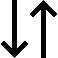 Line Arrow Transfer Vertical 3 Icon from Sharp Line Set
