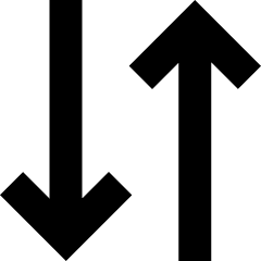 Line Arrow Transfer Vertical 3 Icon from Sharp Solid Set