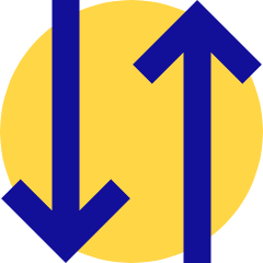 Line Arrow Transfer Vertical 3 Icon from Sharp Pop Set