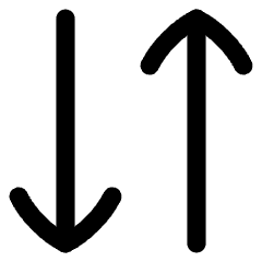 Line Arrow Transfer Vertical 3 Icon from Flex Line Set