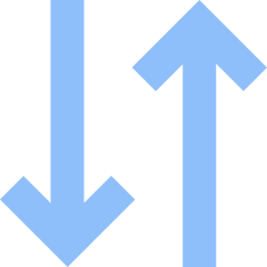 Line Arrow Transfer Vertical 3 Icon from Sharp Flat Set