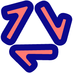 Line Arrow Triangle Loop Icon from Plump Pop Set