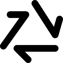 Line Arrow Triangle Loop Icon from Core Solid Set