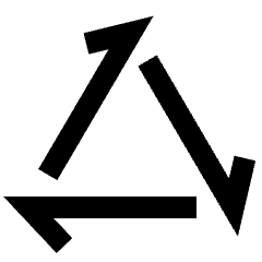 Line Arrow Triangle Loop Icon from Sharp Line Set