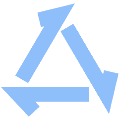 Line Arrow Triangle Loop Icon from Sharp Flat Set