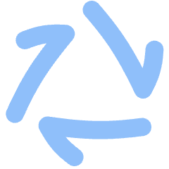 Line Arrow Triangle Loop Icon from Flex Flat Set