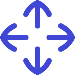 Line Arrows Open With Icon from Flex Duo Set