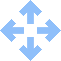 Line Arrows Open With Icon from Sharp Flat Set