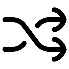 Shuffle Line Arrow Icon from Flex Line Set