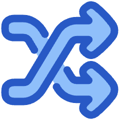 Shuffle Line Arrow Icon from Plump Duo Set