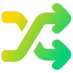 Shuffle Line Arrow Icon from Plump Gradient Set