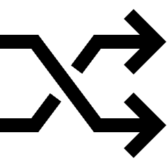 Shuffle Line Arrow Icon from Sharp Line Set