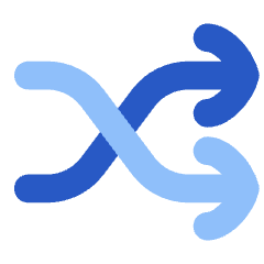 Shuffle Line Arrow Icon from Flex Flat Set