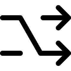 Shuffle Line Arrow Icon from Core Line Set