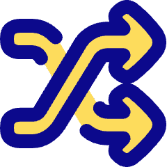 Shuffle Line Arrow Icon from Plump Pop Set