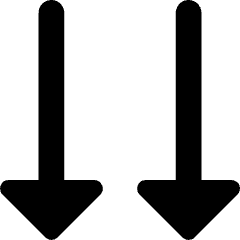 Double Triangle Arrow Down Icon from Core Remix Set
