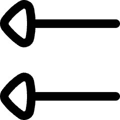 Double Triangle Arrow Left Icon from Flex Line Set