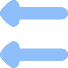 Double Triangle Arrow Left Icon from Flex Flat Set