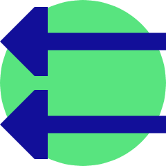 Double Triangle Arrow Left Icon from Sharp Pop Set