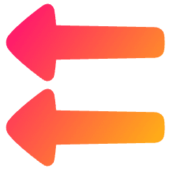 Double Triangle Arrow Left Icon from Plump Gradient Set
