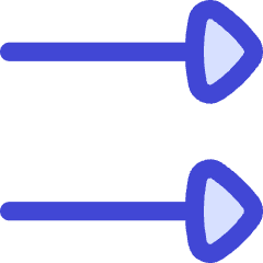 Double Triangle Arrow Right Icon from Flex Duo Set