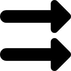 Double Triangle Arrow Right Icon from Core Solid Set