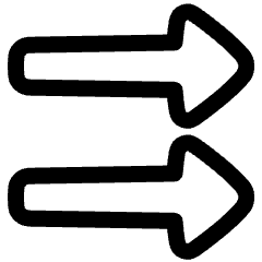 Double Triangle Arrow Right Icon from Plump Line Set