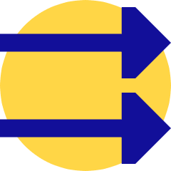 Double Triangle Arrow Right Icon from Sharp Pop Set