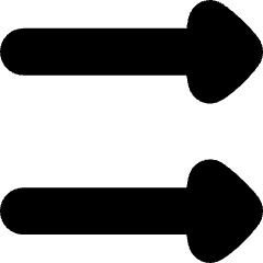 Double Triangle Arrow Right Icon from Flex Solid Set