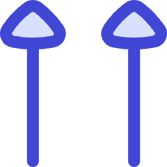 Double Triangle Arrow Up Icon from Flex Duo Set
